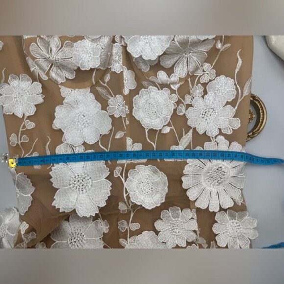 🆕 BRONX & BANCO 🧿 NWOT Jasmine Blanc Bridal Maxi Dress, Sz L US 8 - Picture 16 of 16